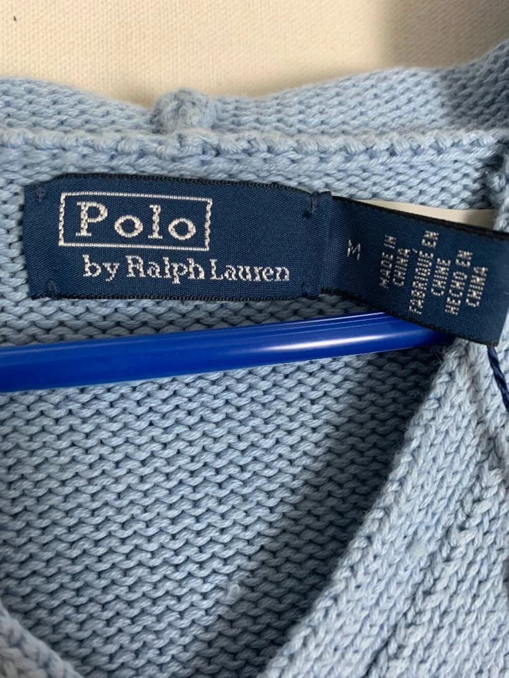 Polo Ralph Lauren Bermuda Polo Bear Blue Hoodie Women's M - Picture 3 of 16